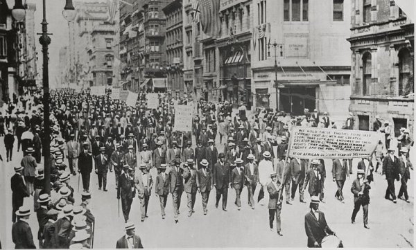 Silent Protest March, NYC, 7-28-1917 [NYPL]